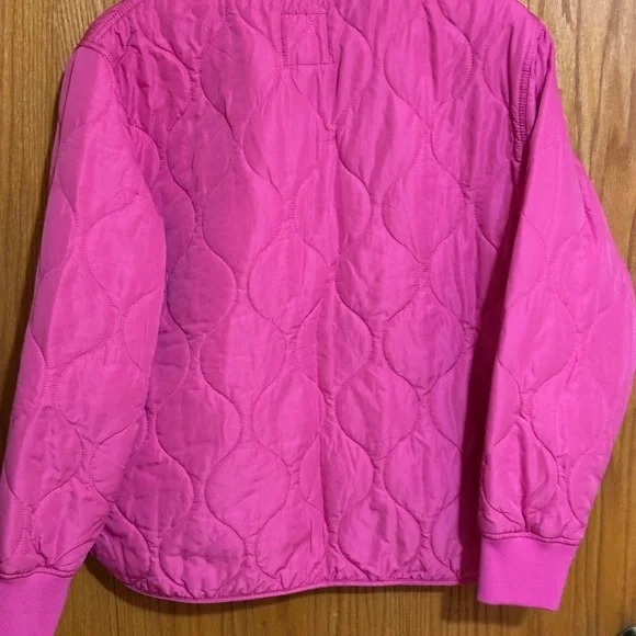 Thread & Supply HOT‎ PINK quilted jacket sz large - Picture 3 of 8